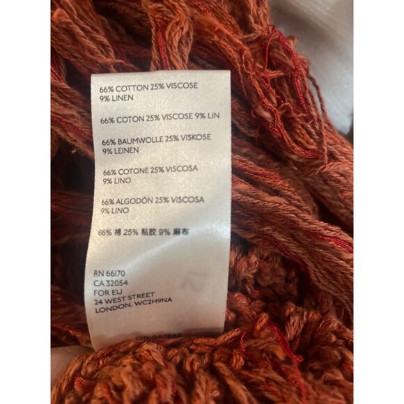 Free People Constellation Crochet Midi Sweater Dress Tunic size S Fringe Hem - Picture 13 of 13